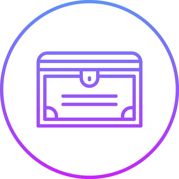 Ilustración del icono vectorial del pecho del conjunto de iconos de Pirata