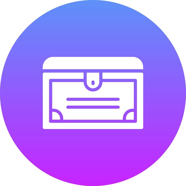 Ilustración del icono vectorial del pecho del conjunto de iconos de Pirata