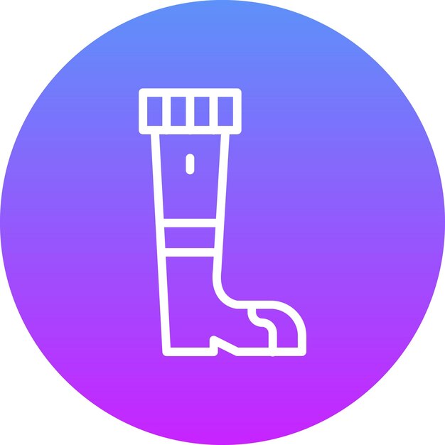 Ilustración del icono vectorial de Pegleg del conjunto de iconos de Pirate