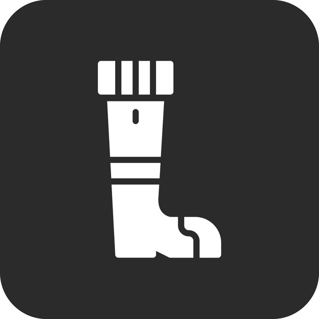 Ilustración del icono vectorial de Pegleg del conjunto de iconos de Pirate