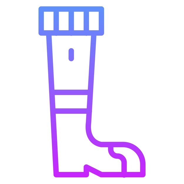 Ilustración del icono vectorial de Pegleg del conjunto de iconos de Pirate