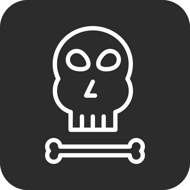 Ilustración del icono vectorial de Peligro Pirata del conjunto de iconos Pirata