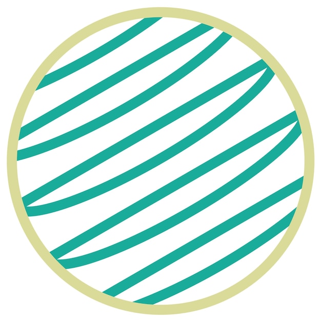 Ilustración del icono vectorial de la pelota de equilibrio del conjunto de iconos del gimnasio