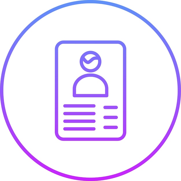 Ilustración del icono vectorial del perfil del conjunto de iconos de comunicaciones