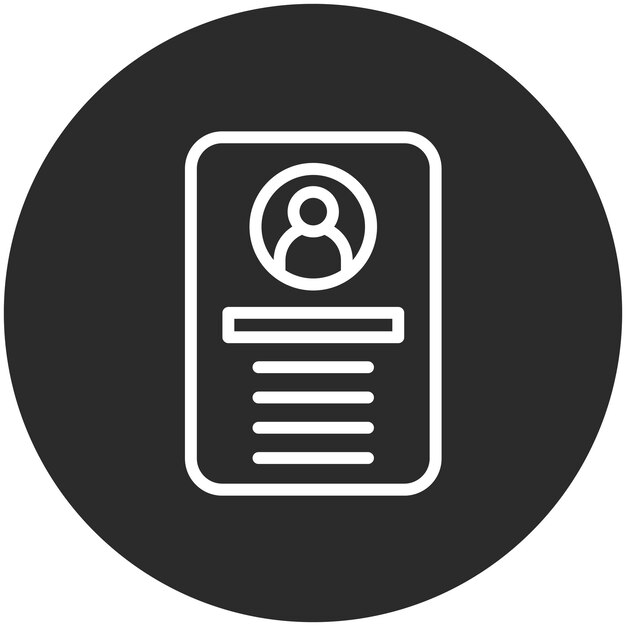 Ilustración del icono vectorial del perfil de usuario del conjunto de iconos de SEO y Web