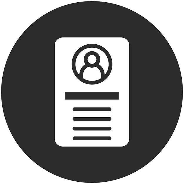 Ilustración del icono vectorial del perfil de usuario del conjunto de iconos de SEO y Web