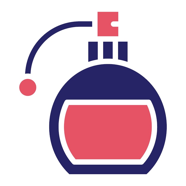 Ilustración del icono vectorial de perfume del conjunto de iconos de Mall