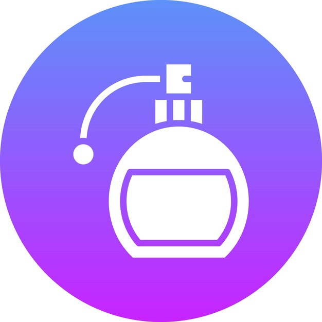 Ilustración del icono vectorial de perfume del conjunto de iconos de Mall