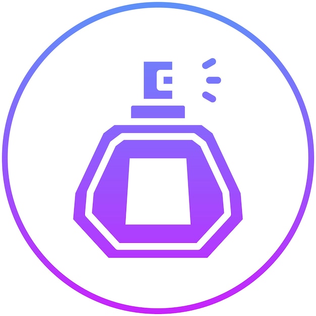 Ilustración del icono vectorial de perfume del conjunto de iconos de Spa