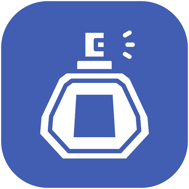 Ilustración del icono vectorial de perfume del conjunto de iconos de Spa