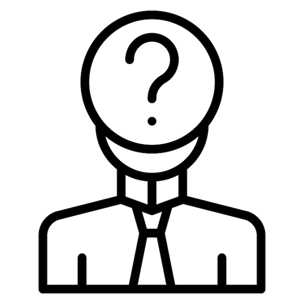 Ilustración del icono vectorial de la persona desaparecida del conjunto de iconos de gestión de hoteles
