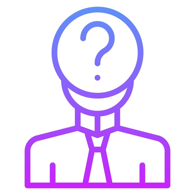 Ilustración del icono vectorial de la persona desaparecida del conjunto de iconos de gestión de hoteles