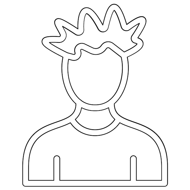 Ilustración del icono vectorial del personaje del juego del juego en línea
