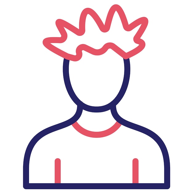 Ilustración del icono vectorial del personaje del juego del juego en línea