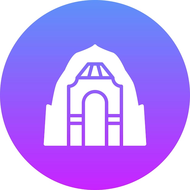 Vector ilustración del icono vectorial de petra del conjunto de iconos de la civilización antigua