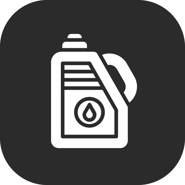 Ilustración del icono vectorial del petróleo del conjunto de iconos de la energía nuclear