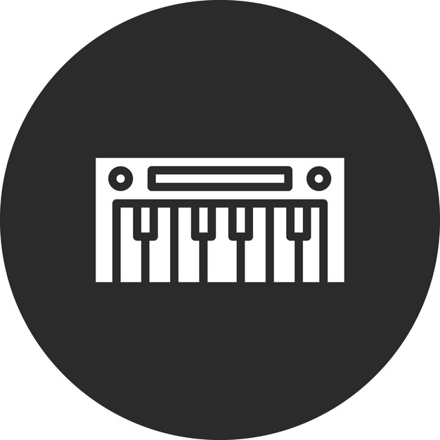 Ilustración del icono vectorial del piano del conjunto de iconos del jardín de infantes