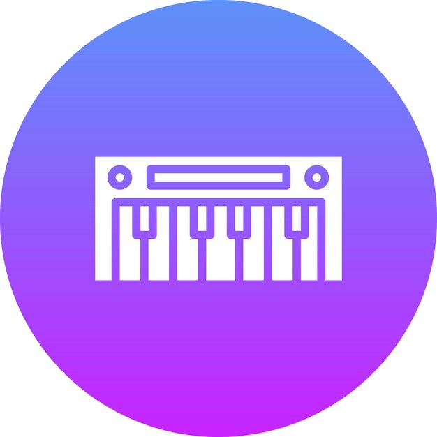 Ilustración del icono vectorial del piano del conjunto de iconos del jardín de infantes