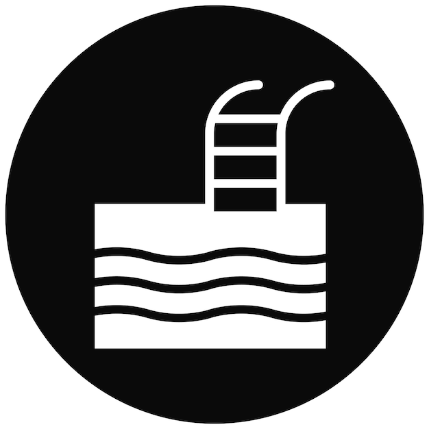 Ilustración del icono vectorial de la piscina del conjunto de iconos de Outdoor Fun