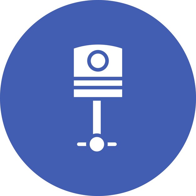 Ilustración del icono vectorial del pistón del conjunto de iconos de reparación de automóviles