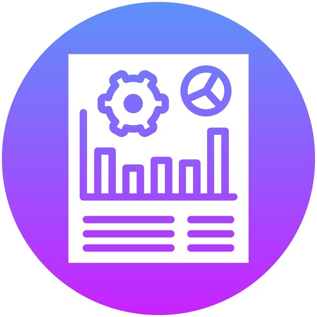 Ilustración del icono vectorial de planificación del conjunto de iconos de la economía empresarial