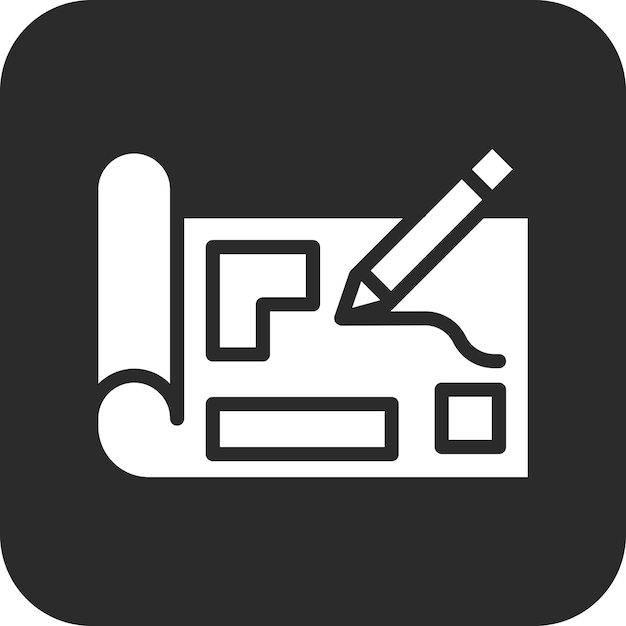 Ilustración del icono vectorial de planificación del conjunto de iconos de inicio de negocio
