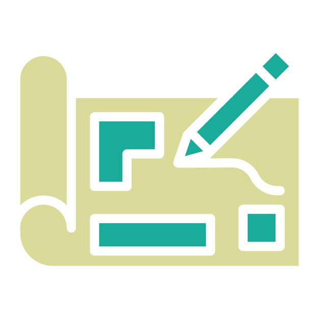 Ilustración del icono vectorial de planificación del conjunto de iconos de inicio de negocio