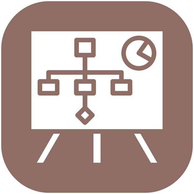 Ilustración del icono vectorial de planificación de proyectos del conjunto de iconos de gestión de proyectos