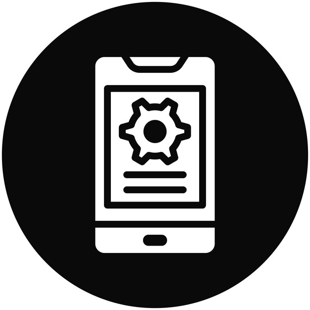 Ilustración del icono vectorial de la plantilla de la aplicación del conjunto de iconos de No Código