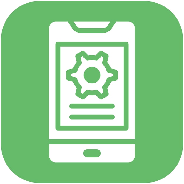 Ilustración del icono vectorial de la plantilla de la aplicación del conjunto de iconos de No Código