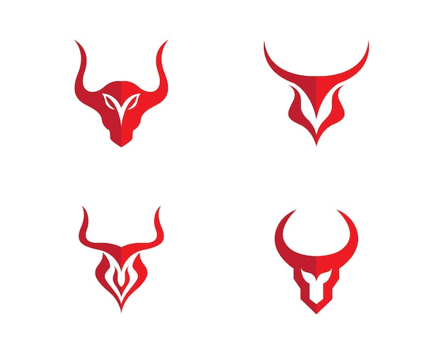 Ilustración del icono vectorial de la plantilla del logotipo de Red Bull Taurus