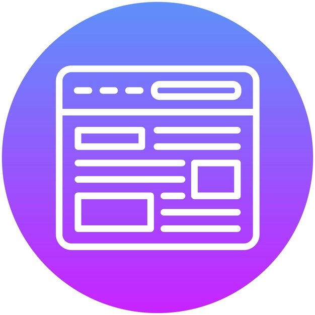 Ilustración del icono vectorial de la plantilla del sitio web del conjunto de iconos No Code