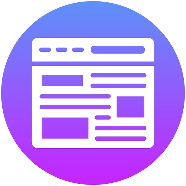 Ilustración del icono vectorial de la plantilla del sitio web del conjunto de iconos No Code