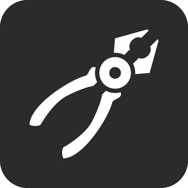 Ilustración del icono vectorial de Pliers del conjunto de iconos de herramientas de construcción