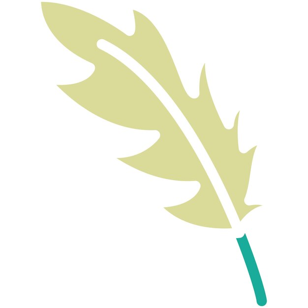 Ilustración del icono vectorial de plumas del conjunto de iconos de herramientas