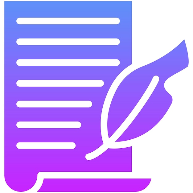 Ilustración del icono vectorial de la poesía del conjunto de iconos de la literatura