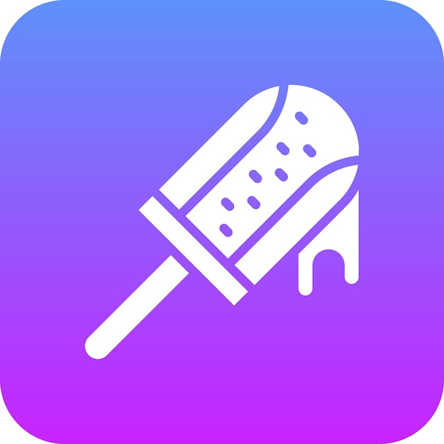 Ilustración del icono vectorial del popsicle del conjunto de iconos de cumpleaños