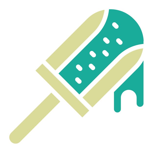 Ilustración del icono vectorial del popsicle del conjunto de iconos de cumpleaños