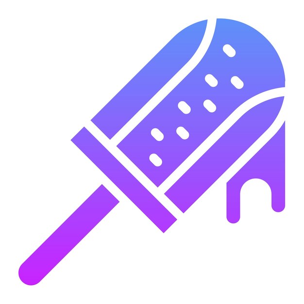 Ilustración del icono vectorial del popsicle del conjunto de iconos de cumpleaños