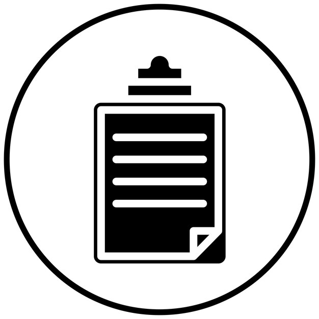 Ilustración del icono vectorial del portapapeles del conjunto de iconos de Rugby