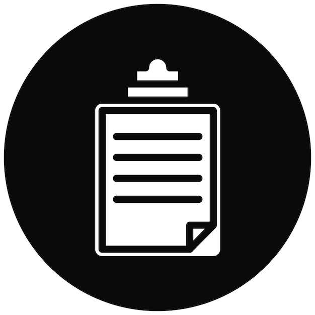 Ilustración del icono vectorial del portapapeles del conjunto de iconos de Rugby