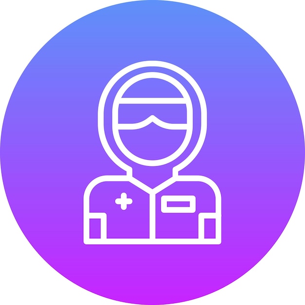 Ilustración del icono vectorial de PPE del conjunto de iconos de ropa