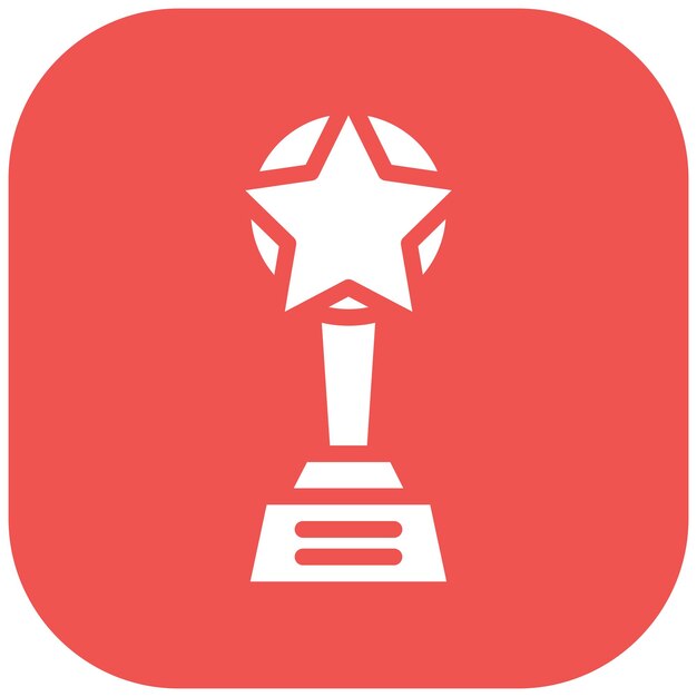 Ilustración del icono vectorial del premio del conjunto de iconos de aptitud física