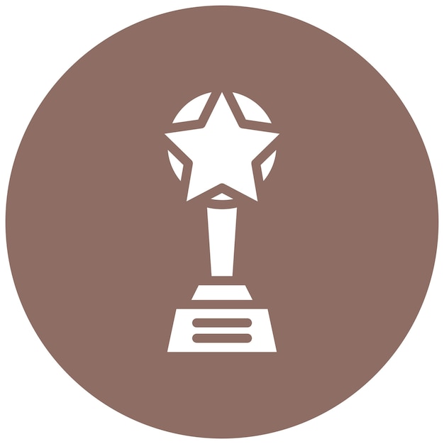 Ilustración del icono vectorial del premio del conjunto de iconos de aptitud física