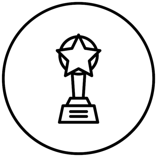 Ilustración del icono vectorial del premio del conjunto de iconos de aptitud física