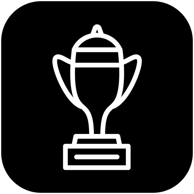 Ilustración del icono vectorial de premios deportivos del conjunto de iconos de eventos de premios