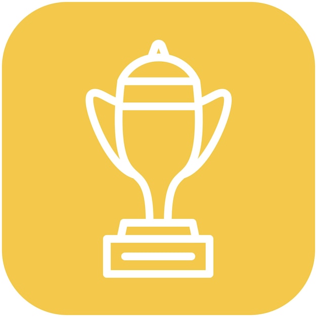 Ilustración del icono vectorial de premios deportivos del conjunto de iconos de eventos de premios