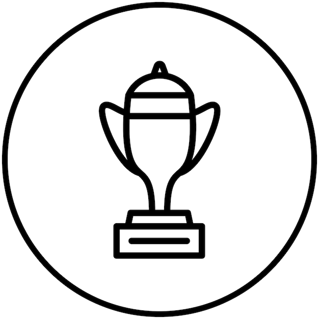 Ilustración del icono vectorial de premios deportivos del conjunto de iconos de eventos de premios
