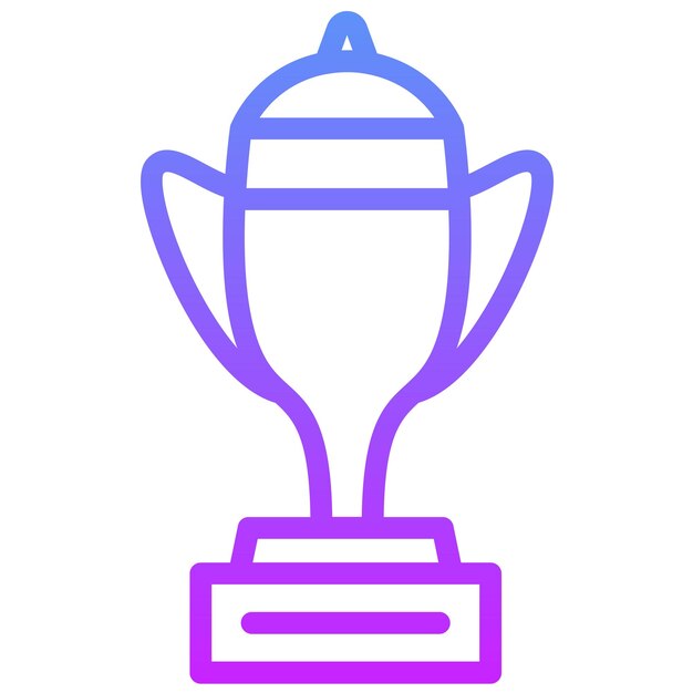 Ilustración del icono vectorial de premios deportivos del conjunto de iconos de eventos de premios