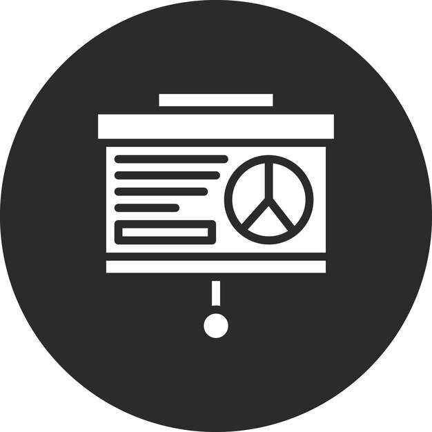 Ilustración del icono vectorial de presentación del conjunto de iconos de banca y finanzas
